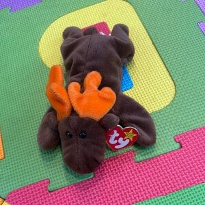 Ty Brown and Orange Teddy Bear Stuffed Animal